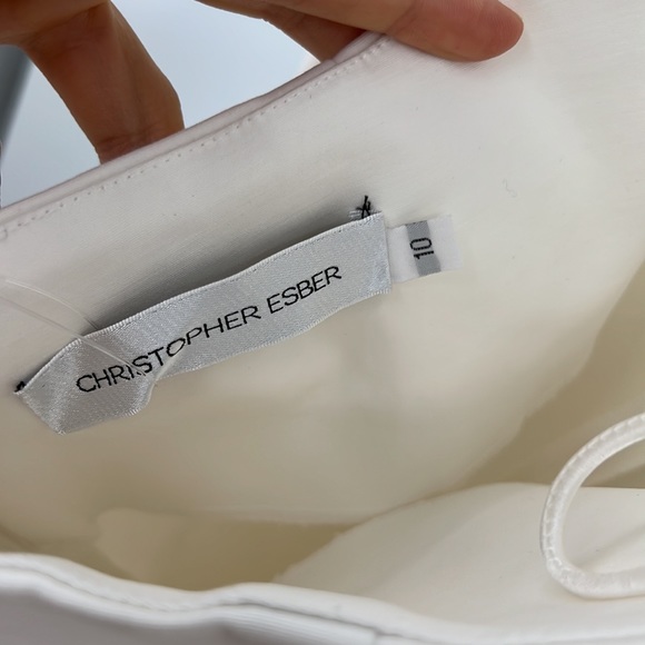 ❌SOLD❌ Christopher Esber Apron Midi Dress in Ivory - Picture 6 of 11